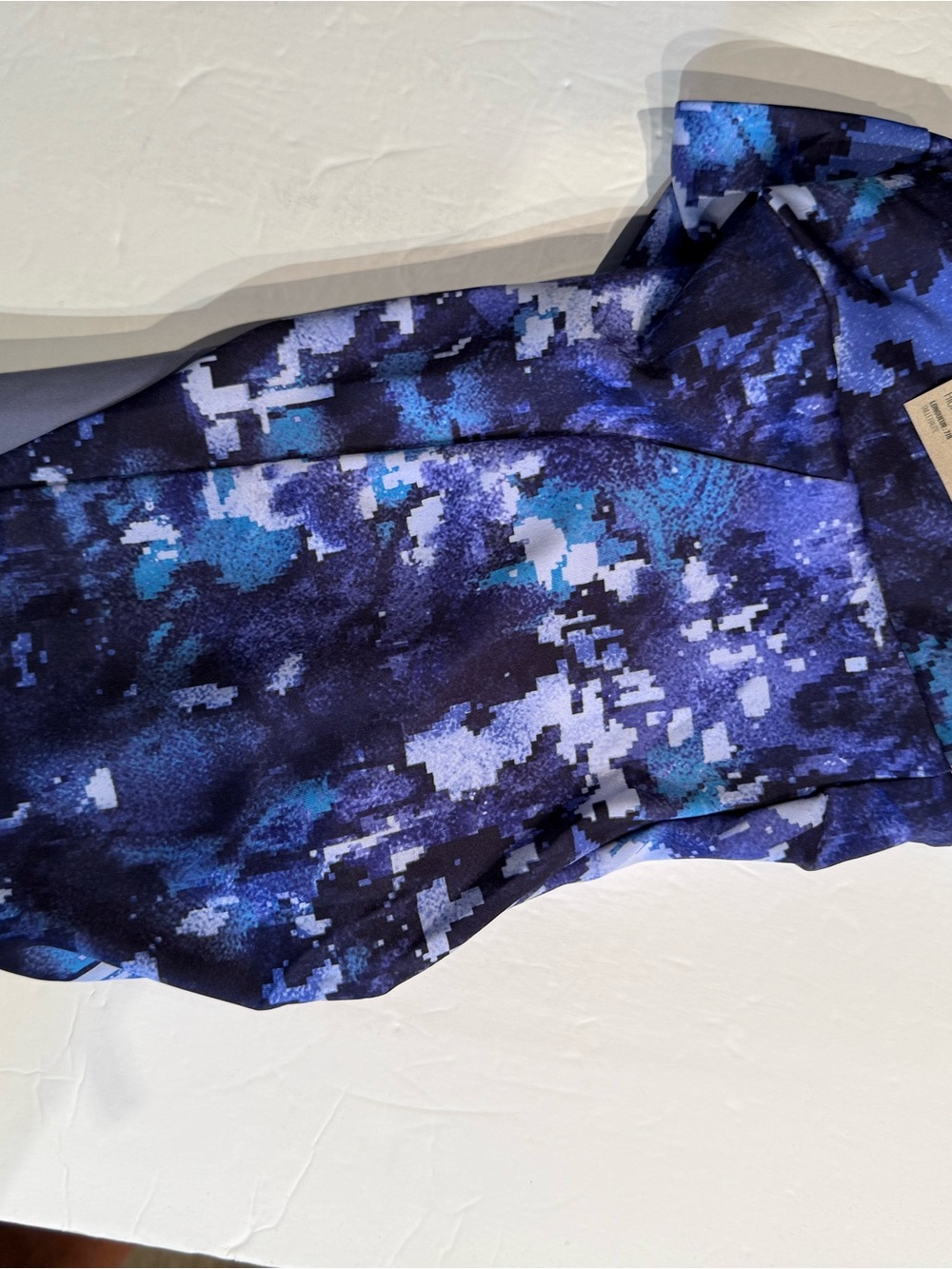 Womens Adidas Blue Pixel Camo Active Leggings size Med